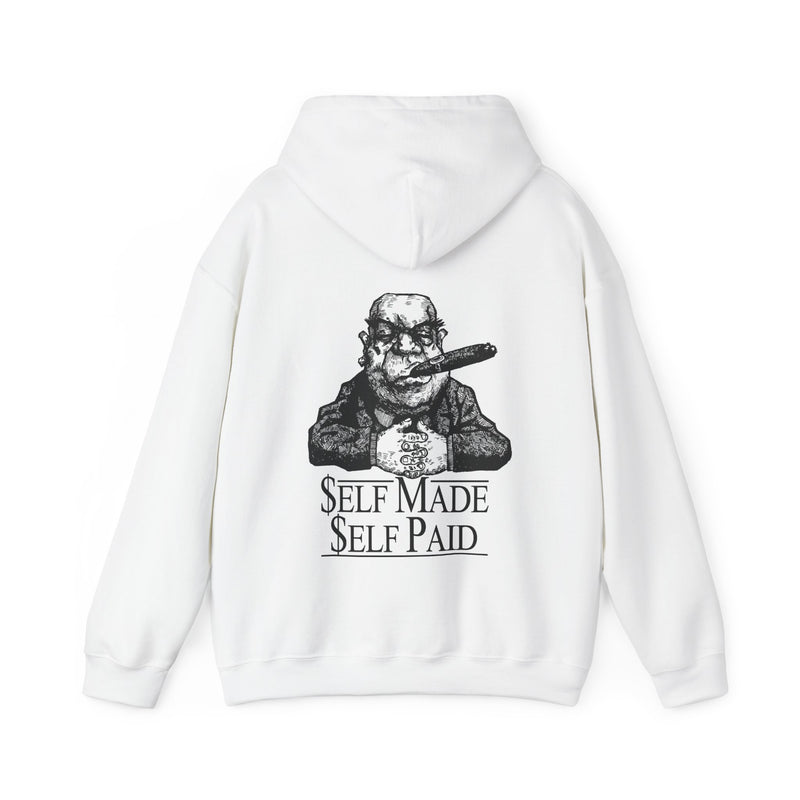 Self Made Self Paid Back Print Hoodie