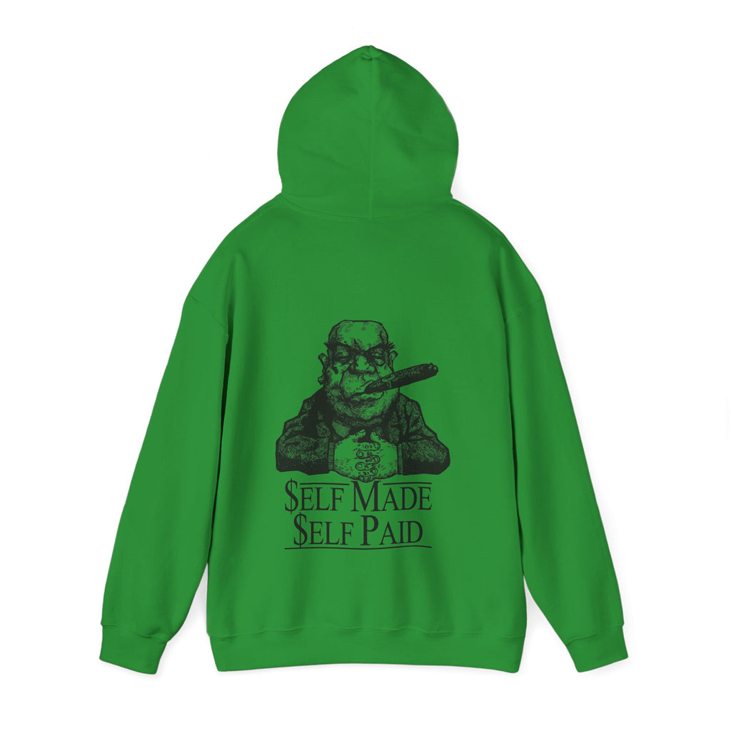Self Made Self Paid Back Print Hoodie