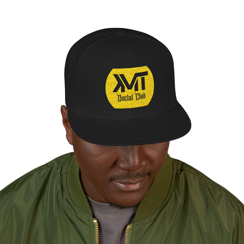 KMT Social Club White Logo — Snapback (Black)