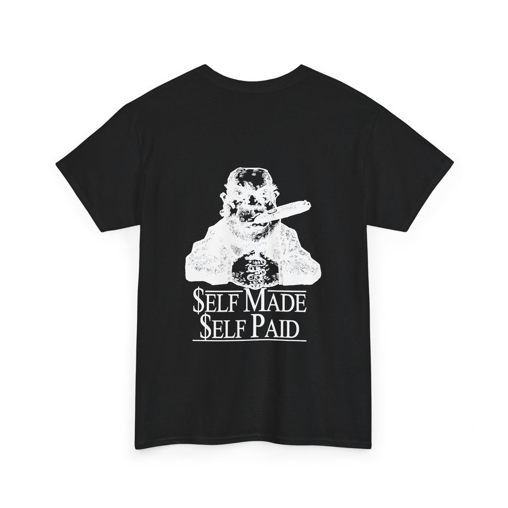Self Made Self Paid Back Print T-Shirt