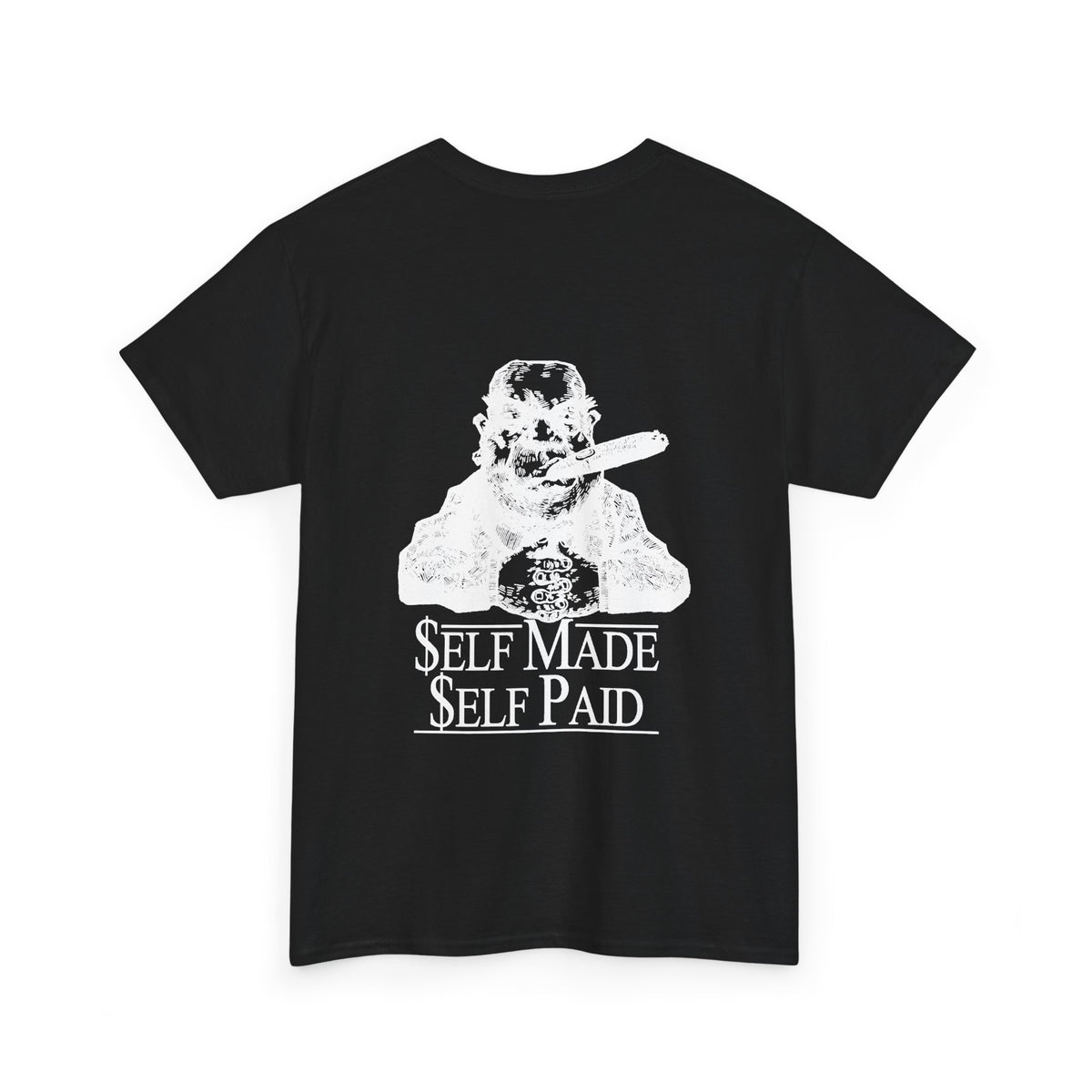 Self Made Self Paid Back Print T-Shirt