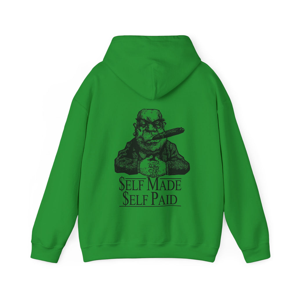 Self Made Self Paid Back Print Hoodie