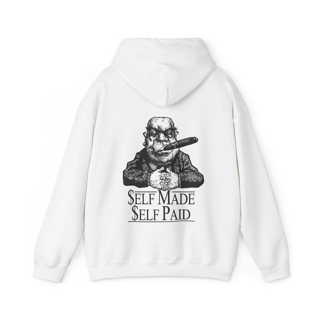 Self Made Self Paid Back Print Hoodie