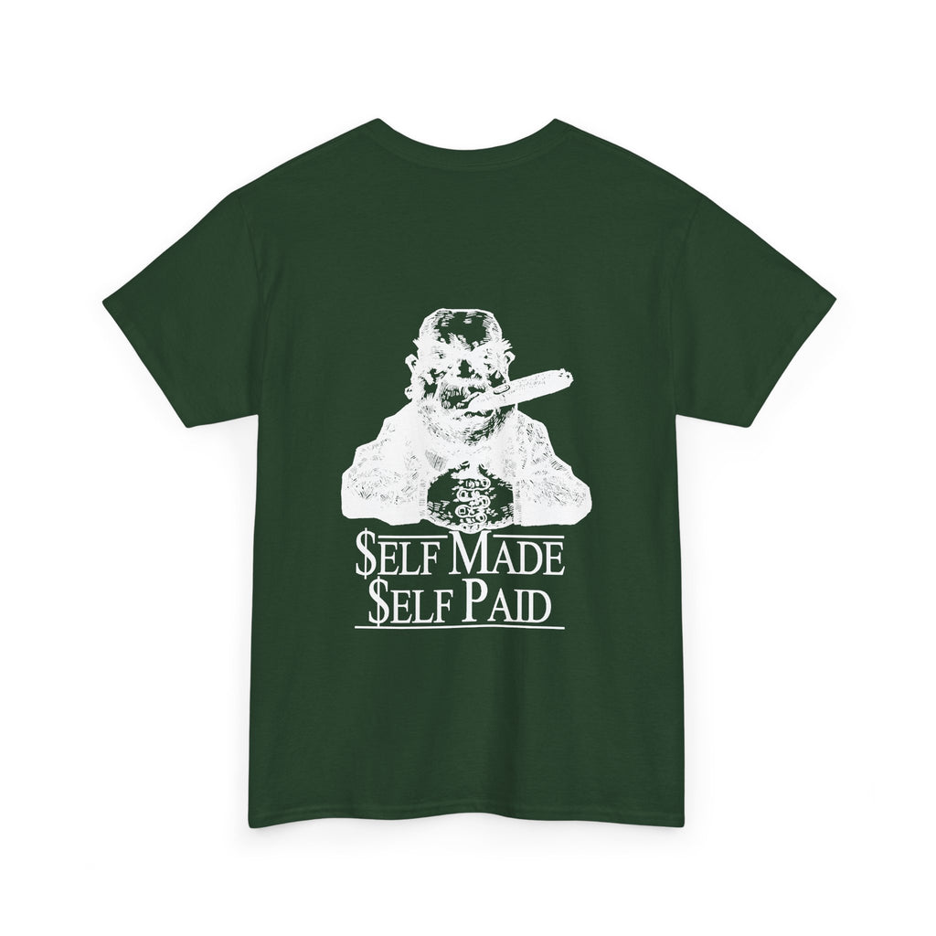 Self Made Self Paid Back Print T-Shirt