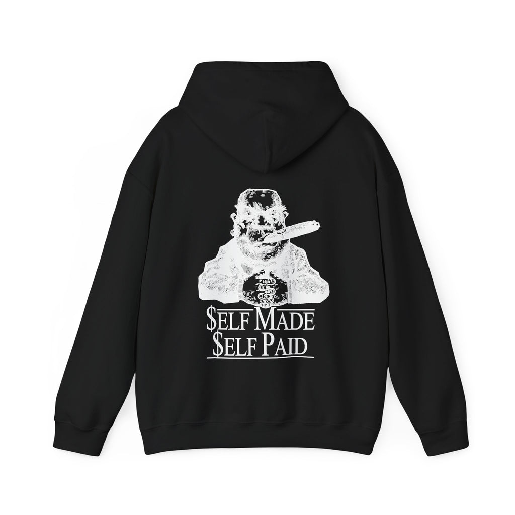 Self Made Self Paid Back Print Hoodie