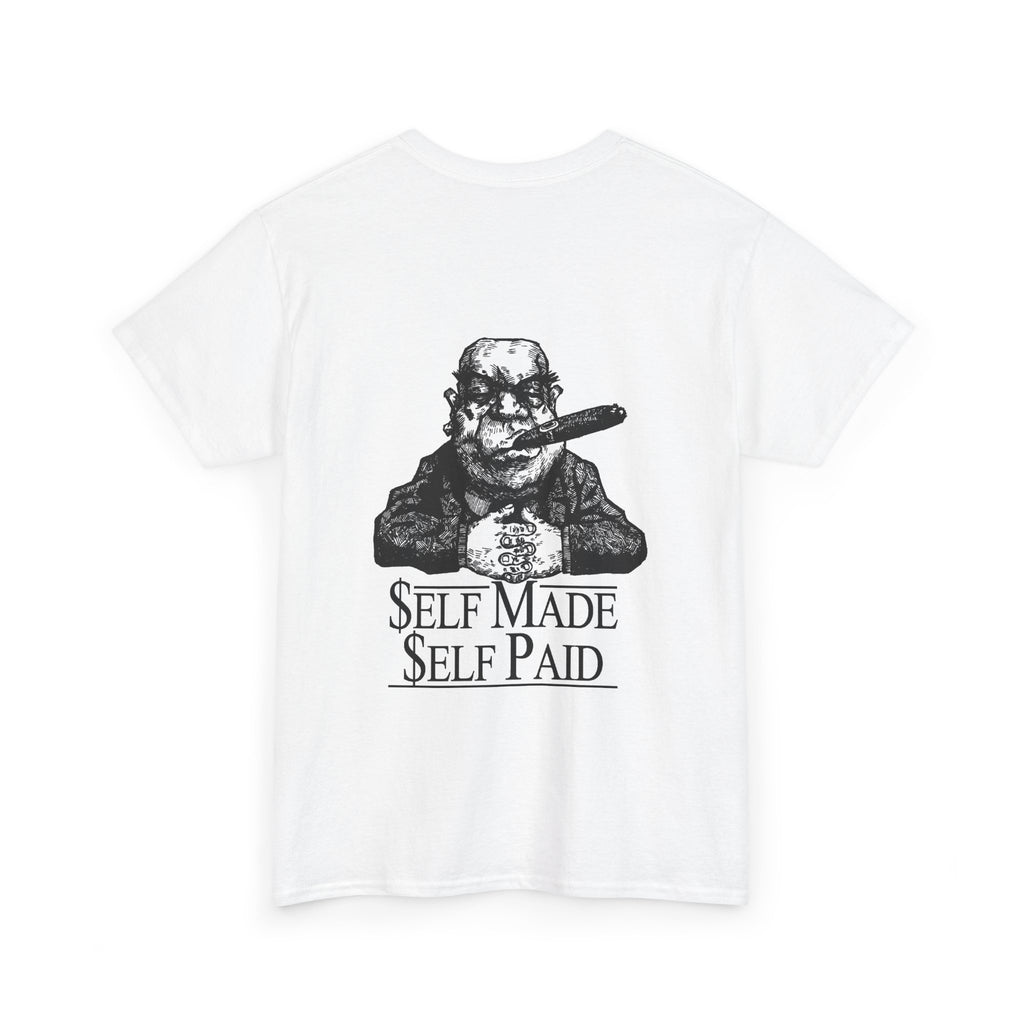 Self Made Self Paid Back Print T-Shirt