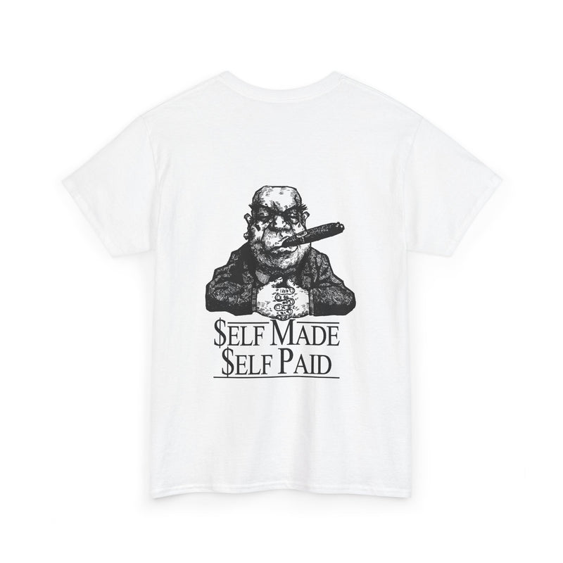 Self Made Self Paid Back Print T-Shirt