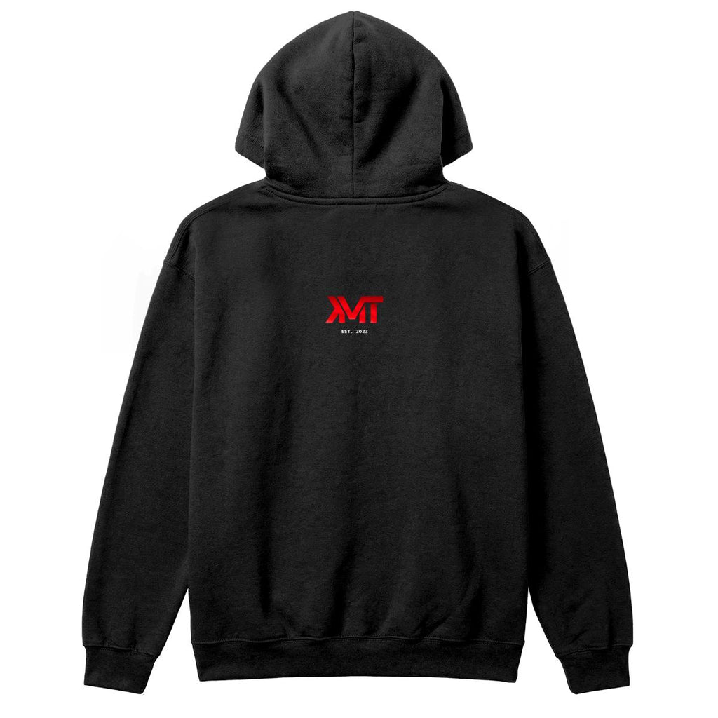 KMT Social Klub Bay Nine EST. 2023 black hoodie, back monogram detail