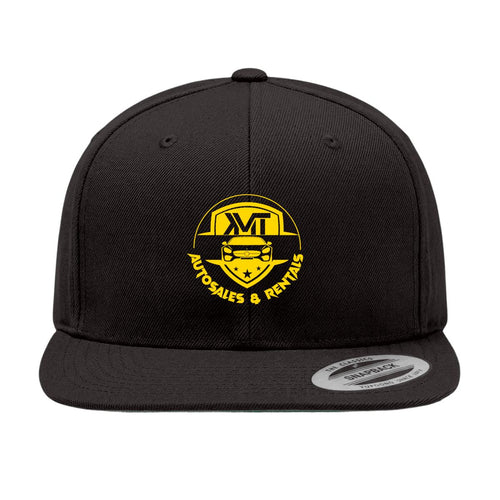 KMT Auto Sales & Rentals — Snapback (Black) — YP Classics 6089M front view
