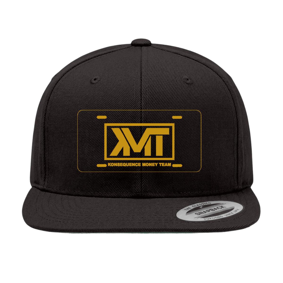 KMT Konsequence Money Team — Snapback (Black) — YP Classics 6089M front view